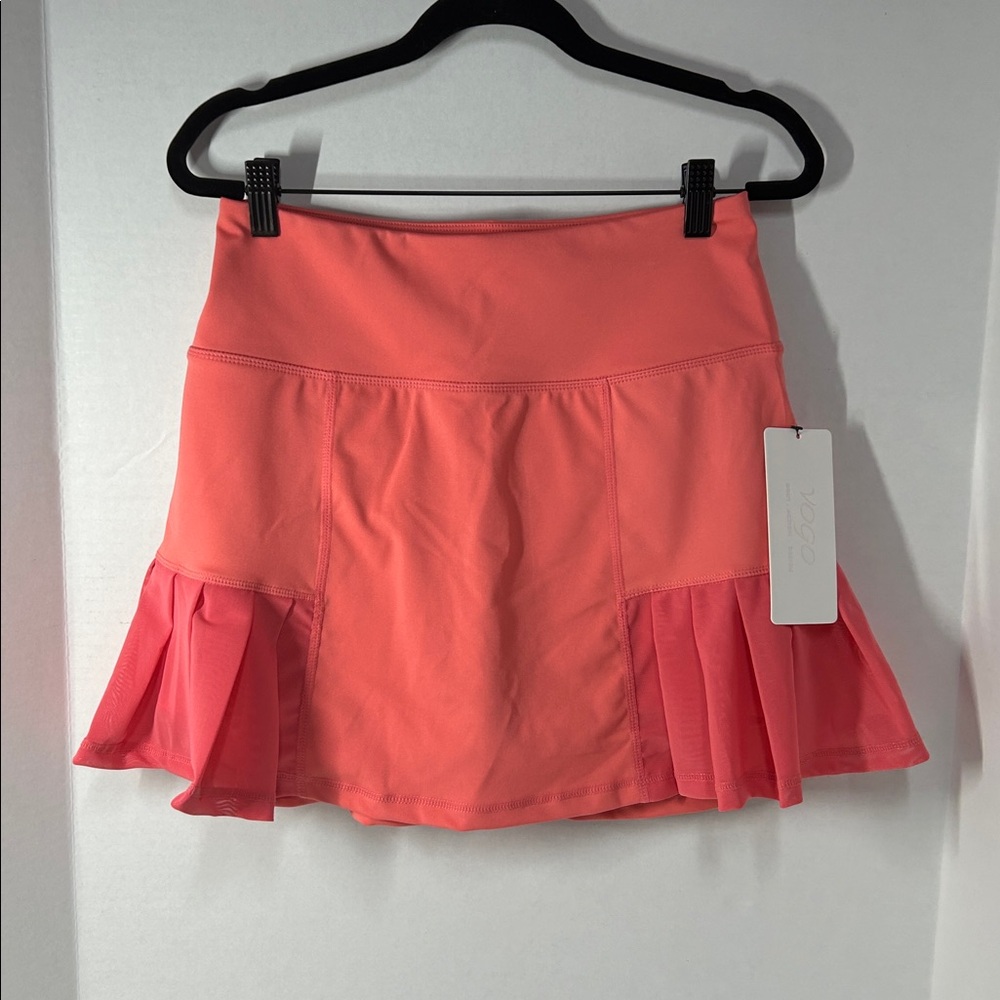 NWT Vogo Women's Tennis/Pickleball Skirt (M) | Coral/Peach Color